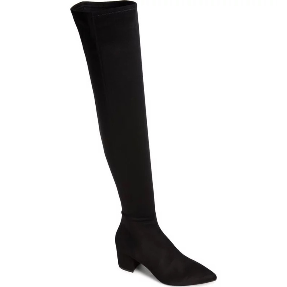 Steve Madden Brinkley Black Suede Over the knee boots